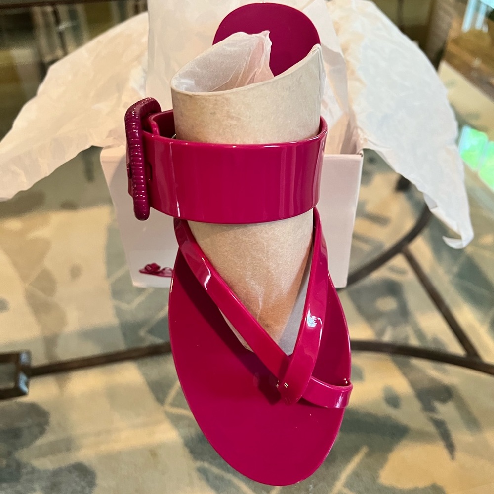Veronica Beard Women's Salva Jelly Sandals in Orchid - Size 6